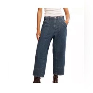 FREE PEOPLE We The Free Midnight Voyage Dropped Boyfriend Jeans